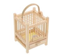 FRCOLOR Bamboo Insect Cage Ventilated Pet Enclosure with Lock For Crickets and Grasshoppers Bug Container For Observation and Breeding