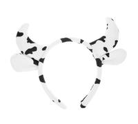 FRCOLOR Banda de cabello de cuello de vaca diadema de cosplay de animales diademas de animales del zoológico Venda lavar chico Tiela de vacas para adultos lavado de cara con diadema paño