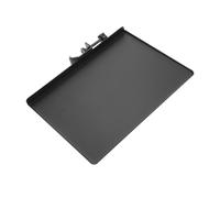 FRCOLOR Bandeja Metálica Para Soporte De Micrófono Almacenamiento Premium y Resistente Para Transmisión y Karaoke Compatible Con Micrófono Pc Bandeja Grande Negra