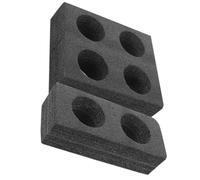 FRCOLOR Bandeja para Transportar Bebidas Frías Soporte de Espuma para Vasos, Juego de 2 Piezas Adecuado para Cafeterías y Restaurantes