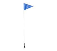 FRCOLOR Bandera Ajustable para Bicicleta Infantil Mástil de 190 CM Asta de Bandera de Seguridad Azul de Alta Visibilidad para Ciclismo Accesorio Esencial para Seguridad en Ruta