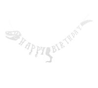 FRCOLOR Banderines de Papel para Fiestas de Cumpleaños Temática de Dinosaurios, Pancarta Decorativa de Letras Happy Birthday, Estilo Aleatorio, Decoración Infantil Bebés