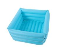 FRCOLOR Bañera Inflable para Pies Plegable de PVC Cubeta Portátil para Lavapiés Piscina Rápida Inflación para Interior y Exterior para y Camping Color Azul Lago
