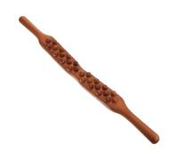 FRCOLOR Barra De Masaje Corporal De Madera 26 Cuentas Tamaño Mediano Palo De Masaje Manual Portátil Para Hombros y Espalda Herramienta Terapéutica Adecuada Para Relajación y Uso Profesional