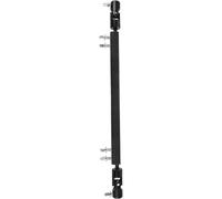 FRCOLOR Barra De Pedales Para Batería Profesional, Barra De Enlace Metálica Doble, Accesorio De Pedal Negro Para Kit De Batería, Suministros Resistentes Prueba De Desgaste, Uso Musical