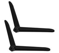 FRCOLOR Base de Soporte de TV de una Sola perforación en plástico Negro, 1 par versátil para televisión, Compatible con entornos domésticos y dormitorios