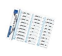 FRCOLOR Bass Clarinet Chord Chart Flute Practice Finger Chart Wear-resistant Clarinet Sheet For Beginners