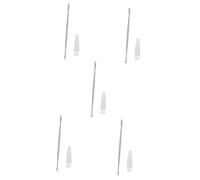 FRCOLOR Bastoncillos 5 Piezas Cuchara De Oreja En Espiral Tripe Earwax Removal Removedor De Cerumen Portátil Herramienta De Cerumen De Doble Uso Limpiador De Oídos Compacto Orejera Silver