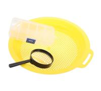 FRCOLOR Batea de Filtro para Malla Resistente y Mango Antideslizante Manual para Bateo y Minería Ligera Incluye y Caja para Prospectores