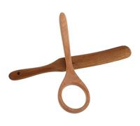 FRCOLOR Batidor Danés de Madera para Masa Madre Mango Ergonómico y Mezcla Uniforme, Utensilio de Cocina Beige Adecuado para Hornear y Preparar Pan Artesanal Reutilizable