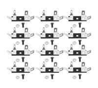 FRCOLOR Bloque de Terminales para Altavoz 15 Piezas, Conector de Cable Estéreo, Placa en Forma de Tira de 4 Posiciones, Abrazadera de Terminal Tornillos y Tuercas para