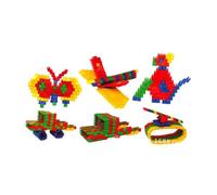 FRCOLOR Bloques de Construcción Educativos 100 Piezas para Niños Juguetes Plásticos Actividades de Aprendizaje Juguetes Montessori Juego