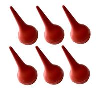 FRCOLOR Bola de Limpieza Multifuncional de Goma Roja para Eliminar Mocos y Cerumen en Nariz y Oídos, Adecuado para Bebés y Precisión, Paquete de 6 Unidades