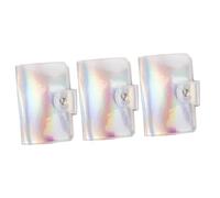 FRCOLOR Bolsa De Almacenamiento Para Plantillas De Decoración De Uñas 3 Piezas Prensa Para Uñas Kits De Cortaúñas Pegatinas Para Decoración De Uñas Sellos Para Uñas Tiras Para Uñas