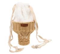FRCOLOR Bolsa de Crossbody bolso bombonera tejido bolso bombonera de bolso de pelo bolsos tipo cubo para mujer bolso de cubo bandolera de dibujos animados bolso peludo Felpa
