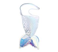 FRCOLOR Bolsa de Cuerpo de de Sirena Bolsa con Forma de de Sirena Bolso de Hombro de Las Mujeres Bolsa de Mensajero Bandolera de Moda Cuero PU Sky-Blue