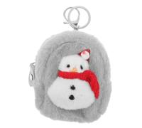 FRCOLOR Bolsa De Llaves De Muñeco De Bolsa Organizadora De Peluche Mini Bolso De Mano para Almacenamiento De Llaves para Mujer Cartera Kawaii para Llavero Obsequio De Navidad Diseño De Muñ