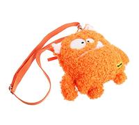 FRCOLOR Bolsa de Mensajero Cartera Carteras Sling Bag Saco Sabana Algodon Bolso Trenzado Bolso de Las niñas Chica Bolsas de Almacenamiento Bolsa Crossbody para Terry Orange
