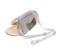 FRCOLOR Bolsa de Transporte para Animales Pequeños Transpirable y Portátil Cremallera Resistente, Tamaño Mediano, Color Gris, Adecuado para Hámsteres, Petauros del Azúcar y Viajes al Aire