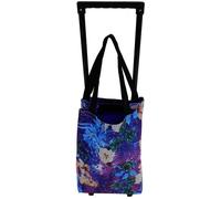 FRCOLOR Bolsa para Carrito Compra Plegable de Tela Oxford Púrpura, Resistente y No Se Deforma, Adecuado para Compras Hogar