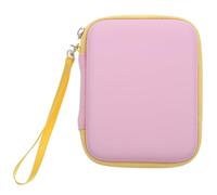 FRCOLOR Bolsa para Guardar Púas de Guitarra Portátil de PU Color Rosa Sakura, Estuche Compacto para Almacenamiento Seguro de Púas, Accesorio Adecuado para Músicos y Obsequio Práctico