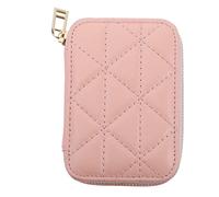 FRCOLOR Bolsa para Pintalabios con Espejo Pequeño 1 Unidad Tamaño Compacto Rosa para Mujer Uso Diario Organizador De Maquillaje Portátil y Multifunción