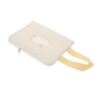 FRCOLOR Bolsa para Toallitas Húmedas Reutilizable Acolchada con Bordado de Oso, Estuche Portátil con Dispensador y Sello Hermético para Ñiño, Adecuado para Viaje y Cambio de Pañales