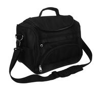 FRCOLOR Bolsa Peluquería Grande Capacidad Portátil con Correa Hombro Maletín Barbería Ligero y Resistente para Viaje y Herramientas Peluquería Estuche Multifunción Unisex Negro