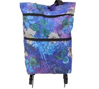 FRCOLOR Bolsa Plegable Ruedas Reutilizable para Carrito de Supermercado y Gran Capacidad para Verduras y Lavandería en Supermercados