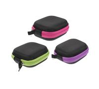 FRCOLOR Bolsa Portátil Ligera Tela Oxford para Guardar Botellas de Aceites Esenciales Color Aleatorio 3 Piezas, Resistente al Desgaste Adecuado para Viajes