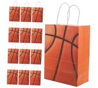 FRCOLOR Bolsas de de Baloncesto para Cumpleaños Piezas Bolsas de Papel de Calidad con Temática Deportiva para Fiestas