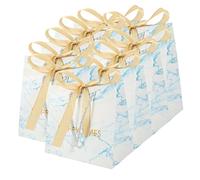 FRCOLOR Bolsas De De Patrón De Mármol 10pcs Bolsas De Azúcar De Boda Invitados Con Arcos Dorados