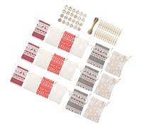FRCOLOR Bolsas De Navideñas Con Calendario De Adviento Bolsas De Decorativas Para Fiestas