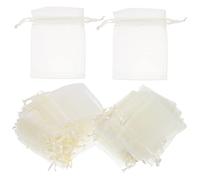 FRCOLOR Bolsas De Organza 100 Piezas Cordón Para Joyería y Resistente y Durable