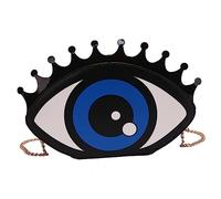 FRCOLOR Bolso de Fiesta para Mujer Bolso Bandolera de PU Diseño Geométrico para Salidas Color
