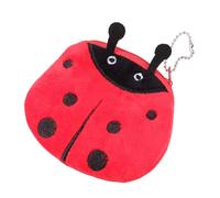 FRCOLOR Bolso para Monedas y Llaves de Felpa Cierre de Cremallera, Juego de 3 Monederos Pequeños, Rojo, 11.5x10 Cm, Delgado y Resistente para Trabajo y Paseo