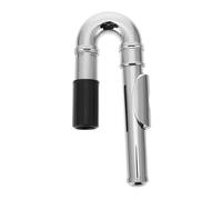 FRCOLOR Boquilla para Flauta de Metal Plateado Accesorio Práctico de Cabeza Curvada y Recta Estructura Estable y Fácil Instalación Duradera para Flautas DIY y Profesionales