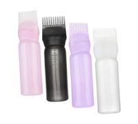 FRCOLOR Botella con Peine para Teñir El Cabello 4 Unidades Aplicador de Raíces Botellas para Teñir El Cabello
