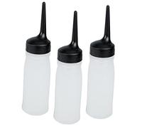 FRCOLOR Botella De Champú Alternativa Paquete De 3 Botellas Exprimibles Para Teñir El Cabello Peinar Y Teñir. Punta Pequeña Para Mayor Precisión.