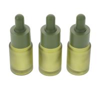 FRCOLOR Botellas de Vidrio Gotero Verde Esmerilado 15 Ml, Pack de 3 Unidades, Frascos Cuentagotas para Aceites Esenciales y Cosméticos, Envases Rellenables para Cuidado Personal y Viajes