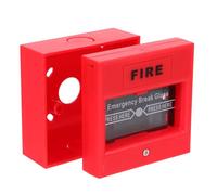 FRCOLOR Botón de Alarma contra Incendios Manual Rojo Reinicio por Llave Interruptor de Llamada de Emergencia para Sistemas de Alerta Rápida y Parada de Emergencia Compatible Sistemas