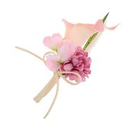 FRCOLOR Boutonniere De Lirio De Cala Para Novio y Padrino Accesorio De Flores Artificiales Perfecto Para Bodas y Celebraciones Formales