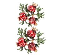 FRCOLOR Broche De Aleación De Granada 2 Piezas Broche Alfiler Para Mujeres Elegante y Dulce Día De La Madre