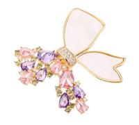 FRCOLOR Broche de con Rhinestones Brillantes Alfiler para Solapas Femenino con Cierre de Seguridad Accesorio Versátil para Chaquetas Vestidos y Chal Pin Elegante para Mujeres