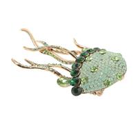 FRCOLOR Broche De Medusa Gemas De Imitación Accesorio Creativo Para Vestido Broche De Moda Para Mujer Bisutería De Disfraz