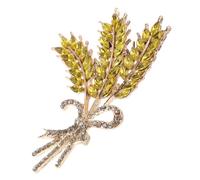 FRCOLOR Broche de orejas de trigo para hombre, broches para trajes, pequeñas alfileres para el cuello, broches para mujer, hombre, broche de trigo para traje simple