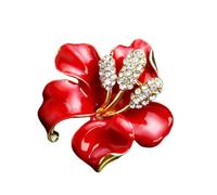 FRCOLOR Broche De Rosa Bonito Accesorio De Disfraz Broche Decorativo Alfiler Para El Broches Creativos Para Mujer Color Rojo