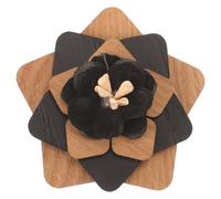 FRCOLOR Broche De Solapa De Madera Para Hombre Pin Floral Elegante Prendedor De Boutonniere Accesorio De Traje Broche De Graduación Decoración De Ropa Diseño Simple y Sofisticado