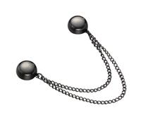 FRCOLOR Broche Magnético Cadena para Bufanda y Ropa, Pin de Imán Negro para Mujer, Accesorio Versátil para Suéter y Hiyab, Cierre Seguro Antideslizante para Uso Diario y Eventos
