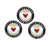 FRCOLOR Broche Redondo De Aleación 3 Piezas Imperdibles Para De Voluntario, Pin De Solapa Decorativo Para Ropa, Uso Bodas, Fiestas y Celebraciones, Diseño Color Aleatorio